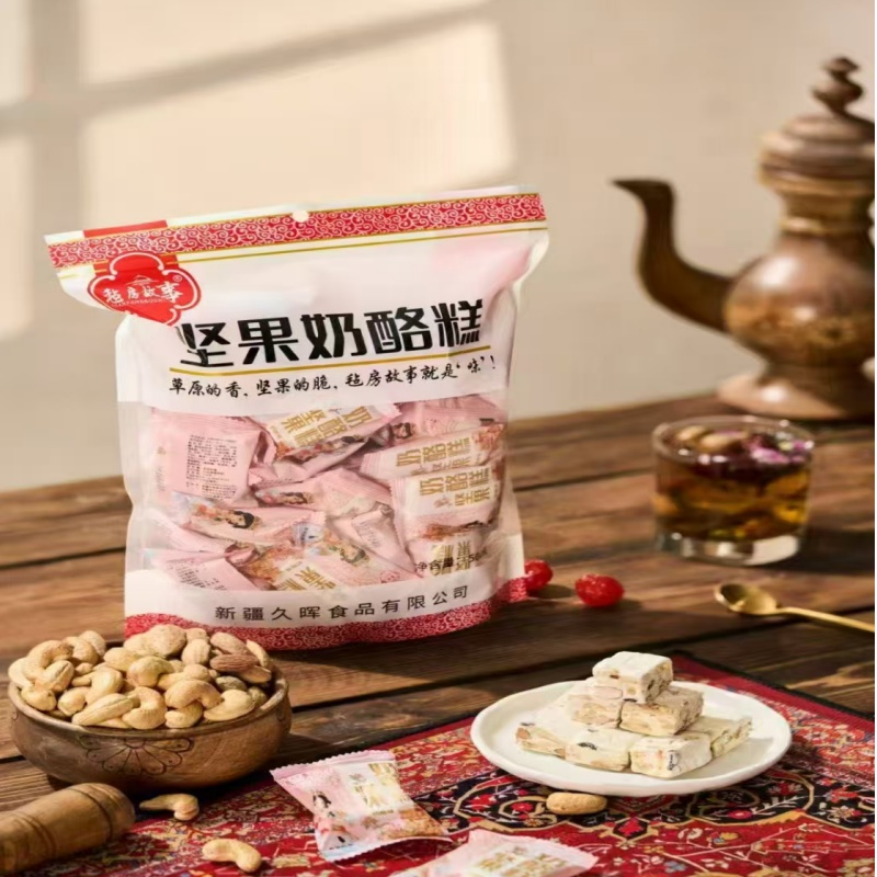 毡房故事坚果奶酪糕新疆特产500g/袋独立装奶酪味巧克力抹茶零食