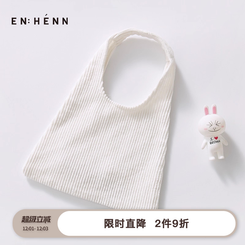 enhenn灯芯绒手提收纳春秋斜挎包