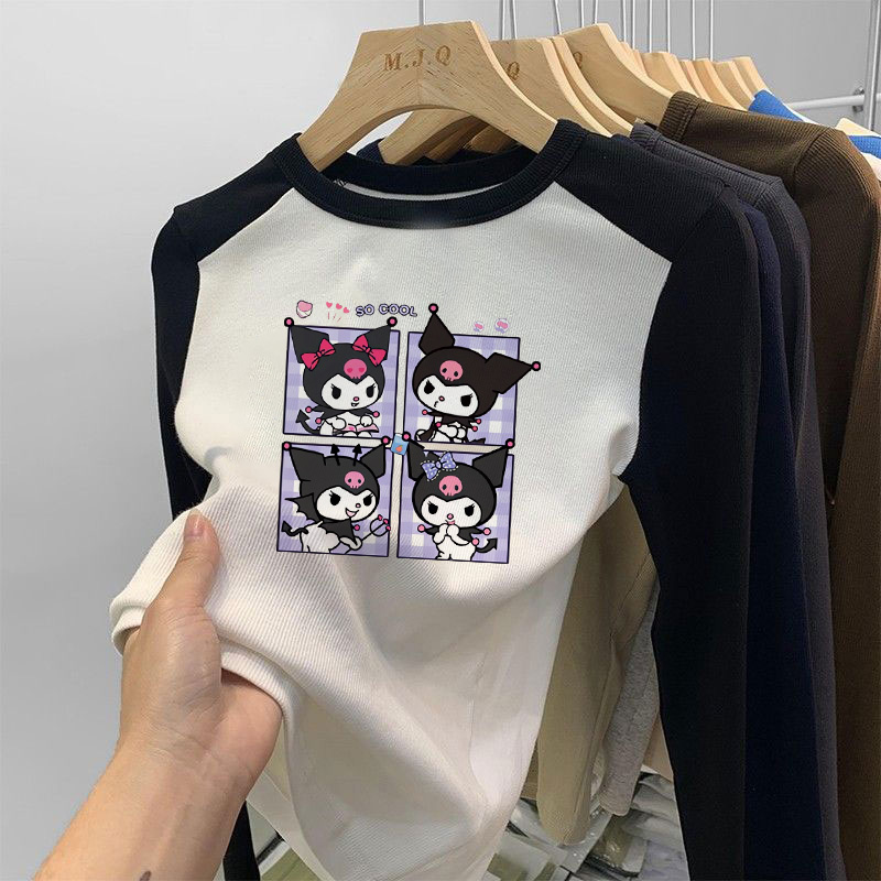 库洛米女童德绒打底衫秋加厚保暖