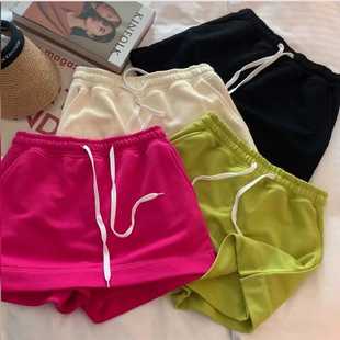 韩版2024女童松紧腰A字短裙裤夏装儿童休闲百搭半身裙阔腿短裤子