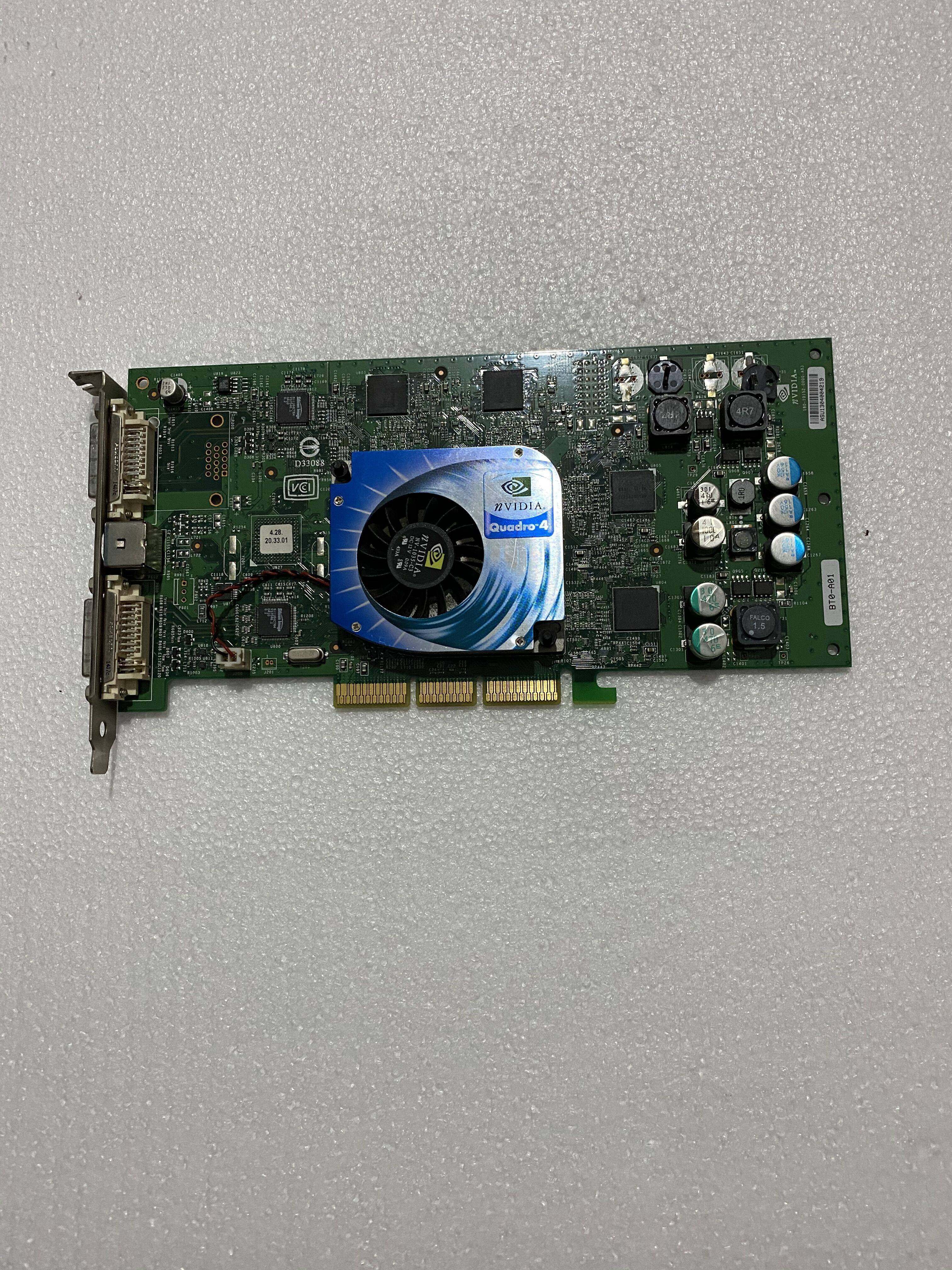 原装拆机 quadro4 980xgl 128mb agp专业显卡 绘图显卡 医疗显卡
