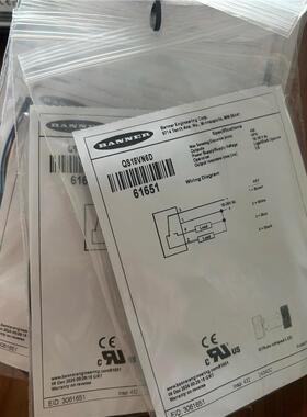 BANNER/美国邦纳全新正品：QS18VN6D，现货实拍，欢迎来询！