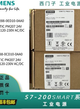 西门子PM207 SMART 6ES7288-0CD10-0AA0 24V/5A 6ES72880ED100AA0