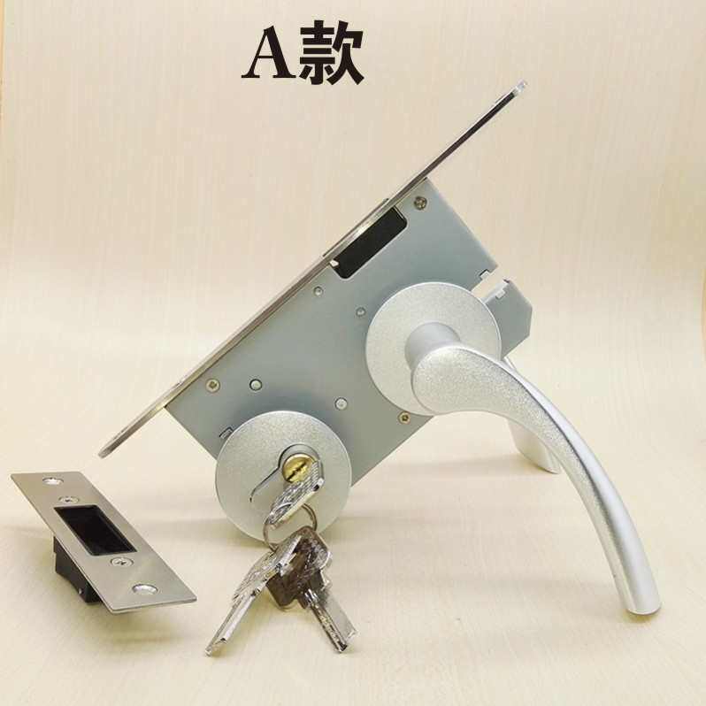 太空铝雅白把手锁静音门锁室内卧室门锁tata木门锁磁吸静音锁