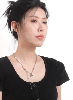 CYPHER甜酷风项链女珍珠拼接爱心锁流苏ins风潮流配饰品
