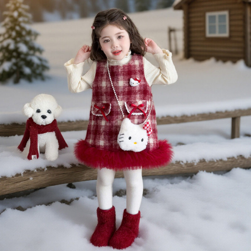 女童加绒格子裙套装秋冬季2025新款洋气时髦儿童针织打底衫两件套,户外/登山/野营/旅行用品,作训外套/套装/野战套装,淘宝优惠券,粉丝福利购,淘宝优惠卷