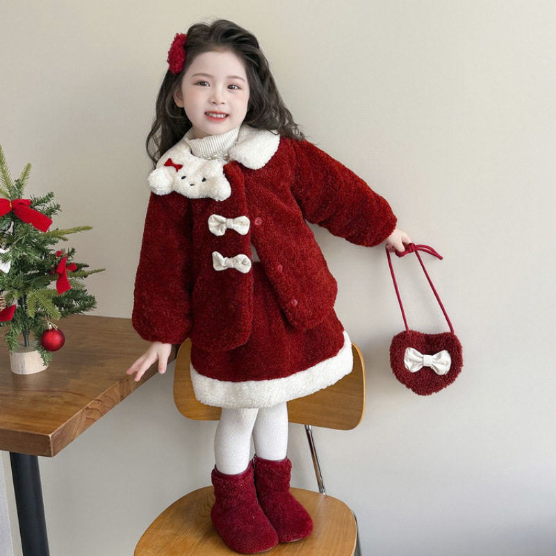 女童加绒套装秋冬2025新款洋气女宝宝毛毛衣外套加厚儿童冬装套装,户外/登山/野营/旅行用品,作训外套/套装/野战套装,淘宝优惠券,粉丝福利购,淘宝优惠卷