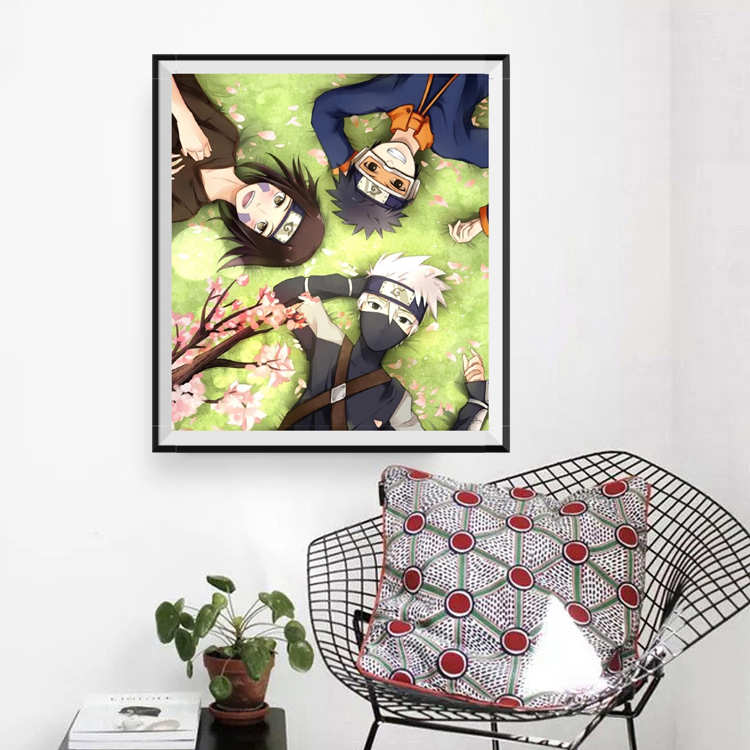 5d贴钻十字绣卡通动漫带土琳卡卡西钻石画手工卧室客厅小幅装饰画,居家布艺,十字绣套件,淘宝优惠券,粉丝福利购,淘宝优惠卷