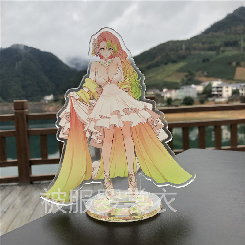 鬼灭周边炭治郎祢豆子善逸 甘露寺蝴蝶忍花嫁立牌婚礼唯美摆件