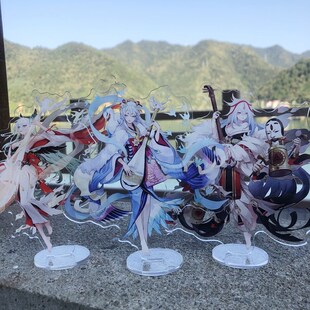 阴阳师立牌sp待宵姑获鸟 白藏主 大岳丸铃鹿御前 紧那罗立牌摆件