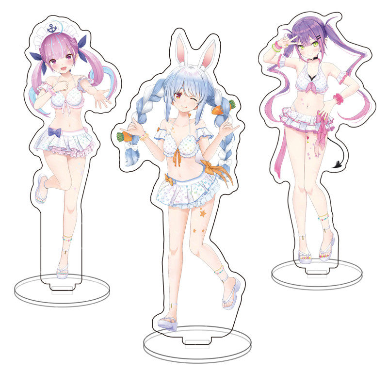 hololive虚拟主播 绊爱 凑阿库娅 时野空 泳装亚克力动漫立牌定做