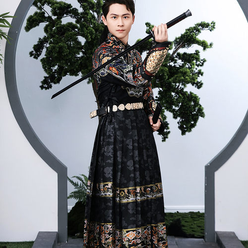 原创汉服飞鱼服绣春刀蟒袍贴里曳撒装麒麟男女同款明制飞鱼服套装