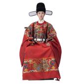 玉麒麟 男款 汉服明制织金妆花圆领袍套装 斜塘衣庄 婚服情侣款 国风