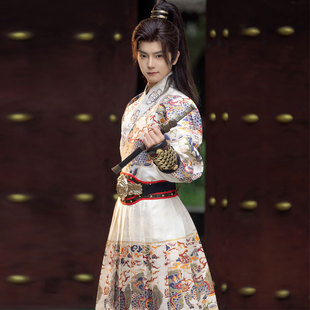 斜塘衣庄明制汉服原创飞鱼服锦衣卫重工织金妆花男女同款 冬季