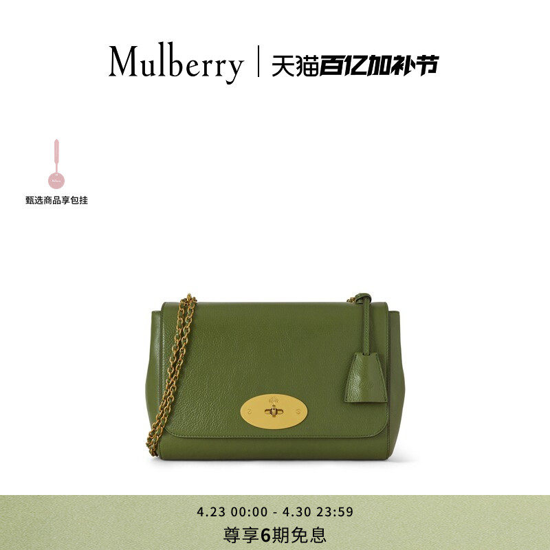 【礼物】Mulberry/玛葆俪Lily 中号链条单肩手提包