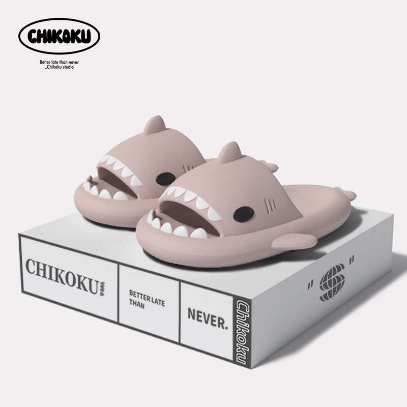 chikoku鲨鱼拖鞋女夏季居家室内软底浴室洗澡防滑凉拖鞋男情侣,居家布艺,居家凉拖/凉鞋,淘宝优惠券,粉丝福利购,淘宝优惠卷