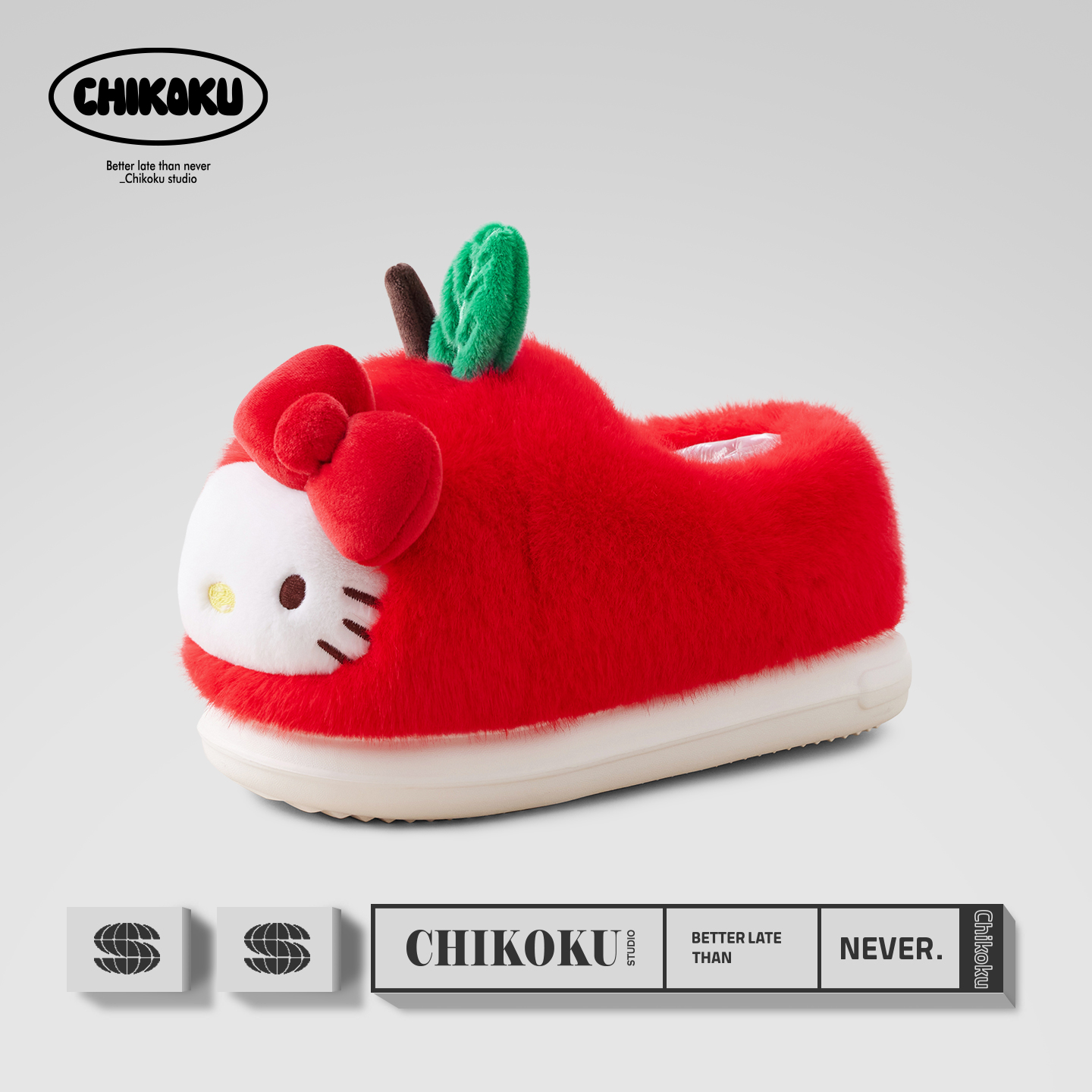 可爱卡通居家保暖毛绒拖鞋