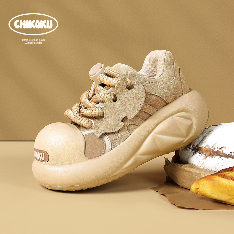 chikoku原创设计面包鞋大头显瘦