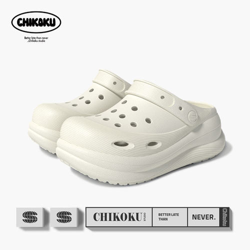 chikoku泡泡女款洞洞鞋户外穿