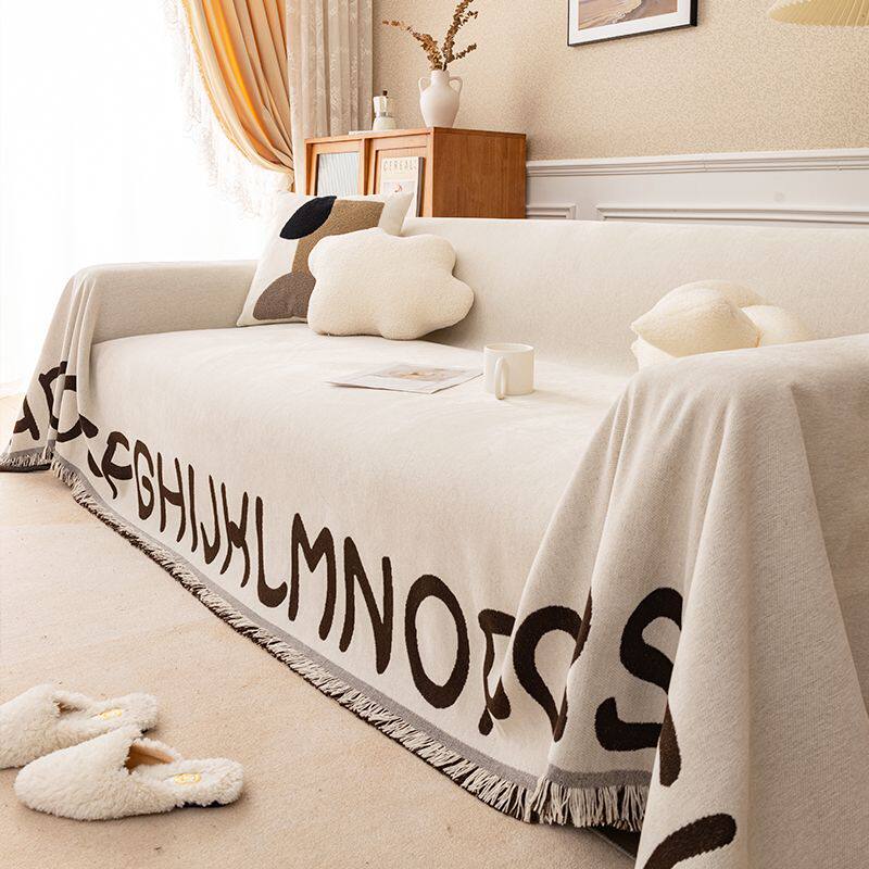 简约现代纯色奶油一片式雪尼尔沙发巾沙发垫布全盖布盖巾北欧套罩,居家布艺,沙发套,淘宝优惠券,粉丝福利购,淘宝优惠卷