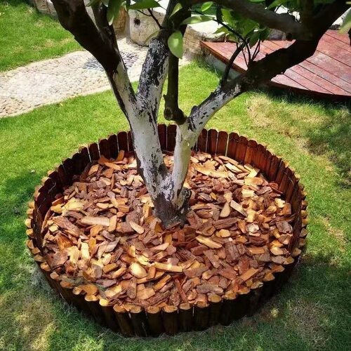 打磨发酵腐熟松树皮园林造景树池花境花园铺面有机覆盖物厂家直销