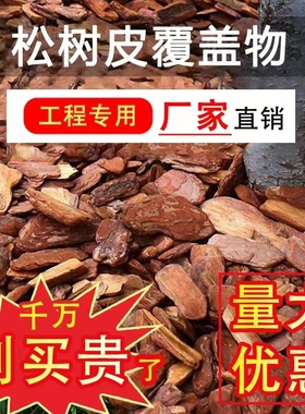 树皮铺面打磨松树皮发酵松鳞松树皮覆盖物树穴花园有机覆盖物