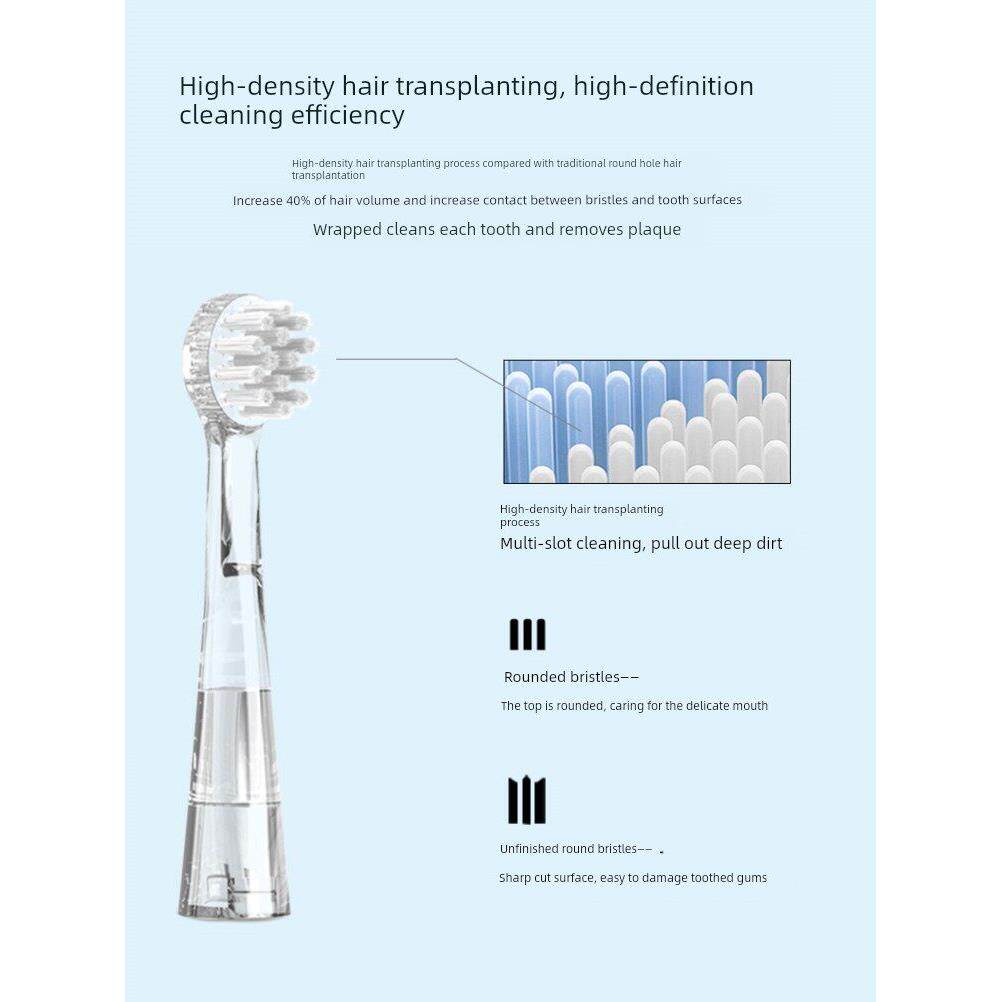 适用于Kissimee Kuta儿童电动牙刷头更换Km1037兔软毛