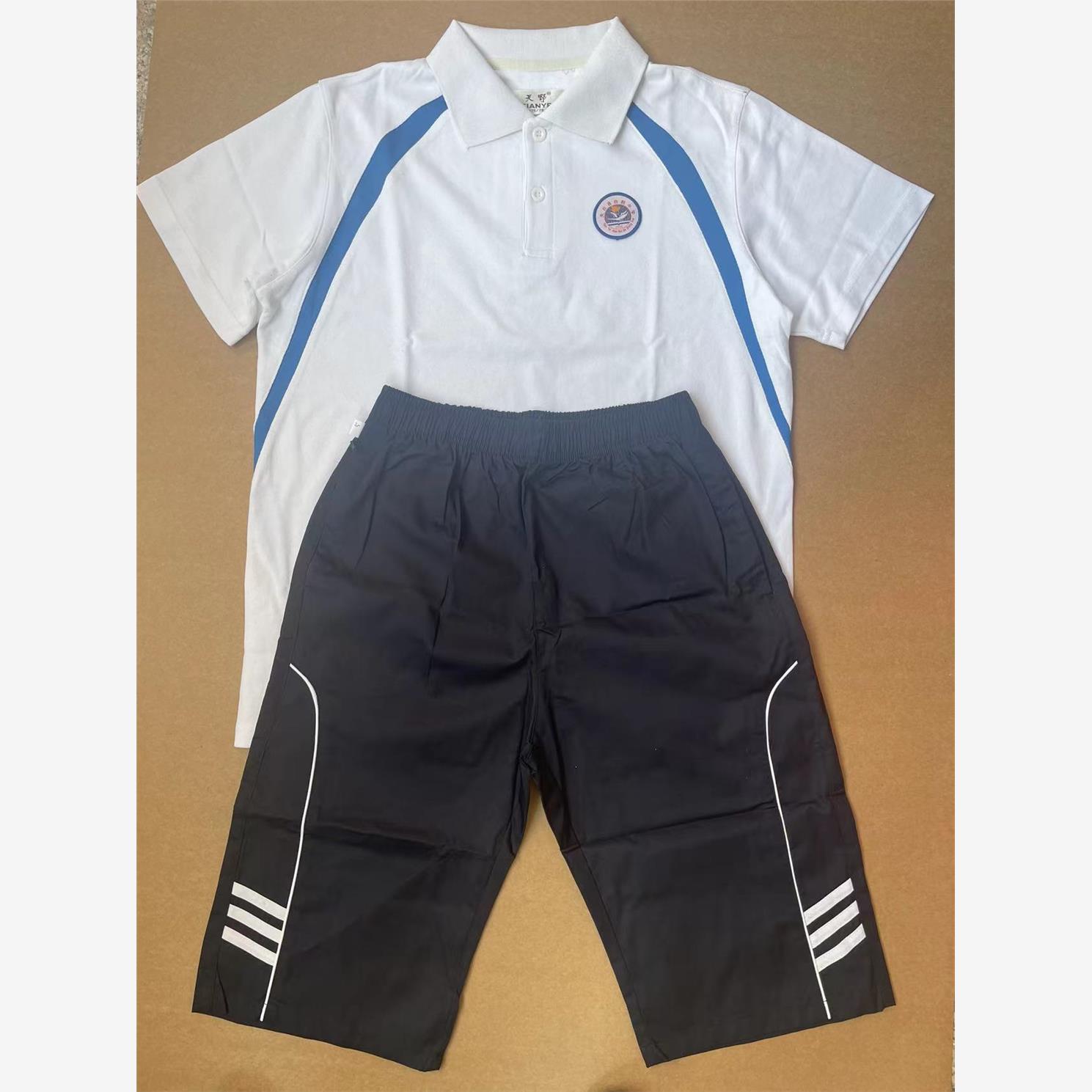 校服白鹤中学夏装学生专拍