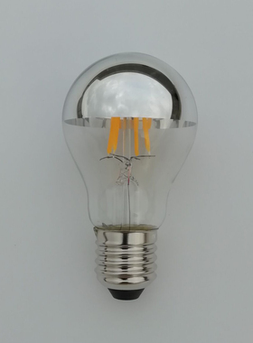 led爱迪生A19半电镀银无影灯泡2700k暖光e27反射无影光源节能G60