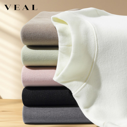 德绒打底衫女秋冬新款2025半高领