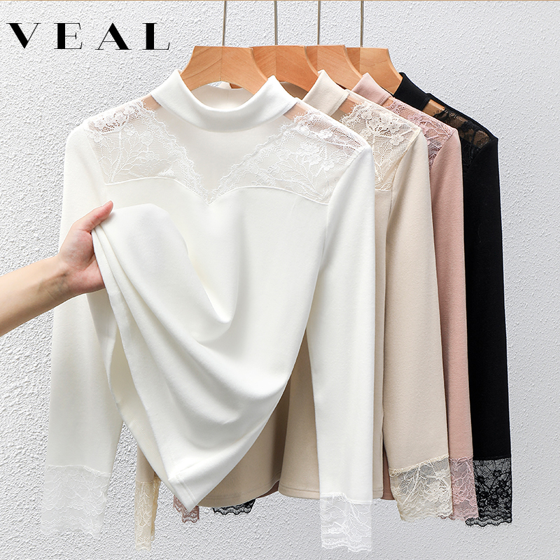 半高领德绒打底衫女双面磨毛上衣