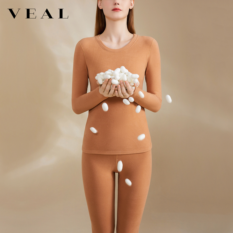 羊绒蚕丝德绒保暖衣内衣女士套装