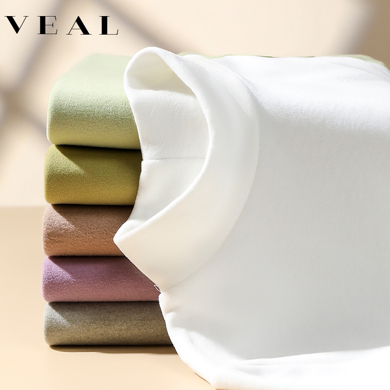 半高领德绒打底衫女秋冬保暖上衣