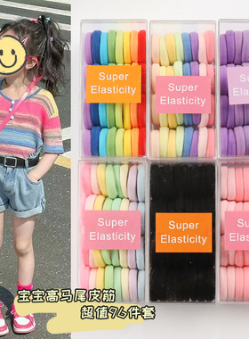 儿童可爱宝宝拇指发圈小女孩扎头