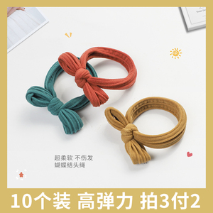 蝴蝶结发圈2023年新款头绳少女高弹力发绳扎头发橡皮筋丸子头饰品