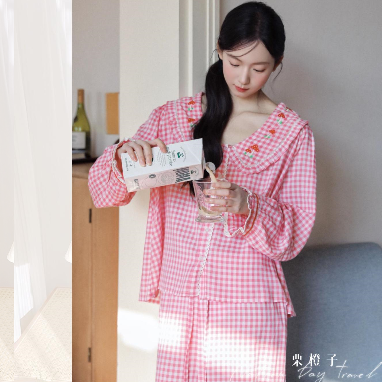 法式睡衣女春秋款纯棉长袖薄款全棉2026年新款韩国甜美家居服套装