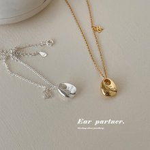 精致简约牛角包纯银项链女款个性独特小众高级感颈链通勤锁骨链