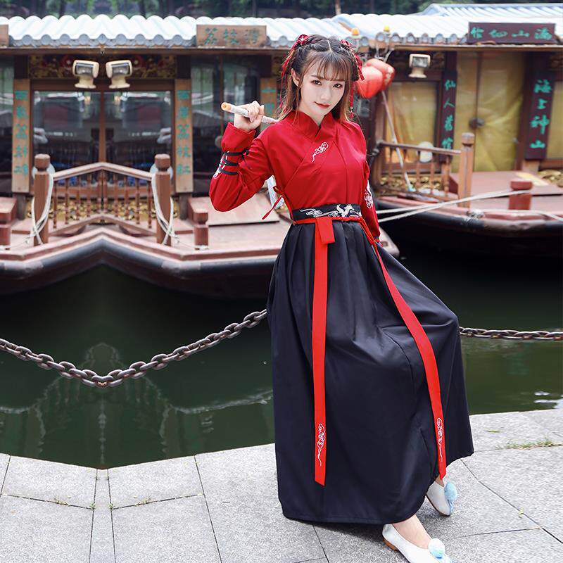 Hanfu Chinese style ancient costume black Domineering Ruskirt Hanfu black Domineering Antiquity Red and blackin the Women's clothing/Boutique , Costume/National costume/Stage costumes , National costume/Costumes  category - from Buy2taobao.com to provide professional Taobao agent buy service