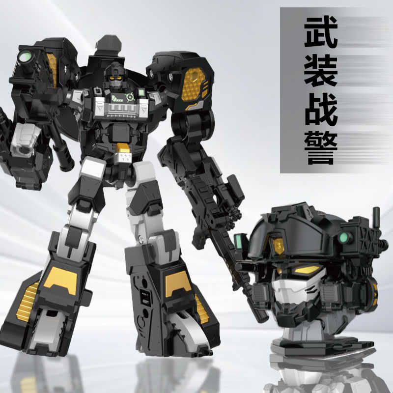 正版迷你特工队7武装战警变形机机器人/机甲成品/变