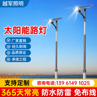 LED路灯太阳能户外灯中式仿古特色灯杆庭院灯复古景观灯民族风6米