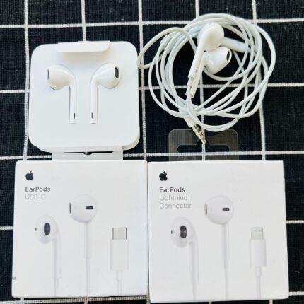 苹果有线耳机3.5白圈原装二手L口耳机转接头iPhone15手机C口耳机