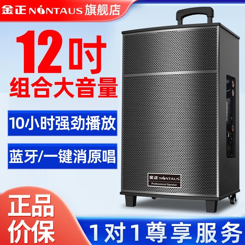 金正广场舞音响户外音箱大功率音牙k歌拉杆移动演出2025新款量蓝