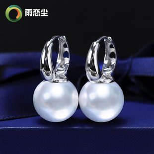 吉尔德澳白耳环冷光维纳斯天然海水珍珠马凡舒耳扣18K金耳饰女