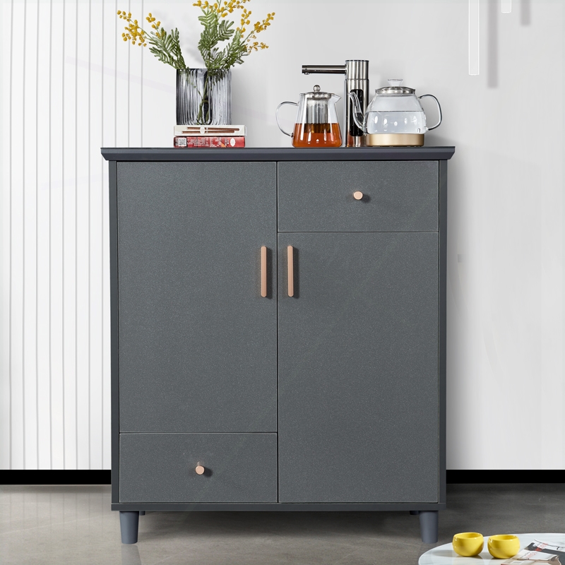 新款轻奢现代茶吧机餐边柜客厅家饮水机智能餐边柜一体柜子用实木