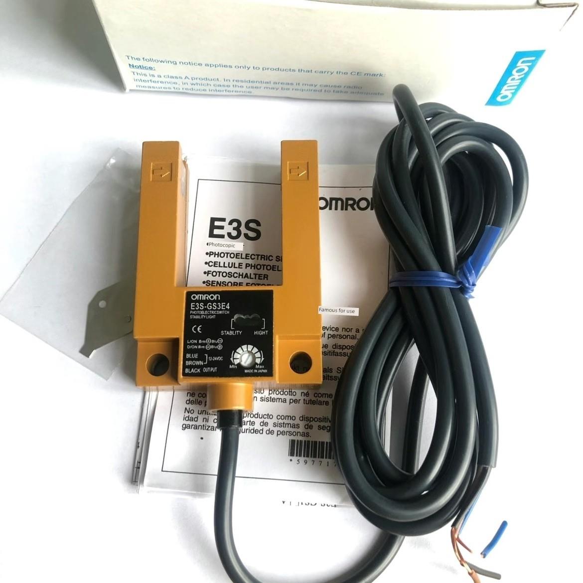 电梯平层感应器E3S-GS3E4 GS3B4 金属壳U槽型光电开关