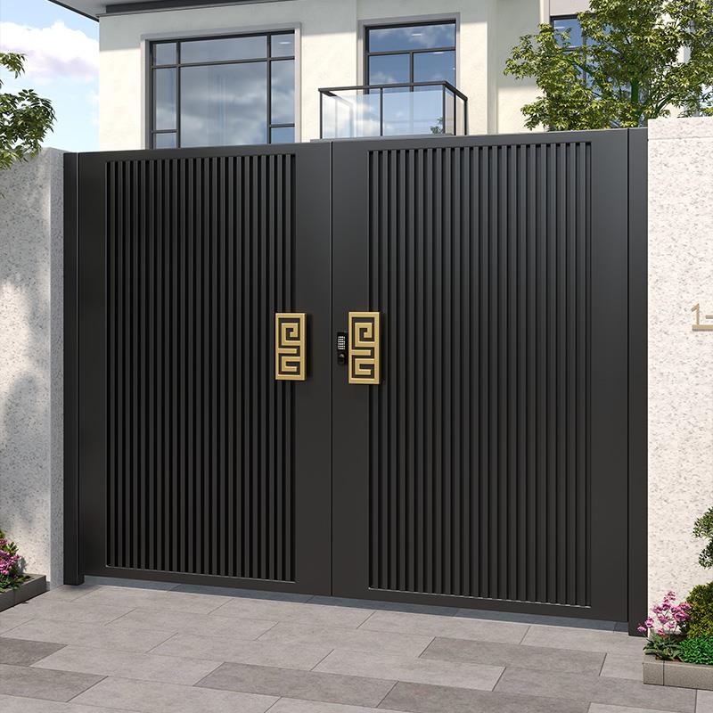 铝合金庭院大门别墅大门户外铝艺双门入户花园门农村自建房大门