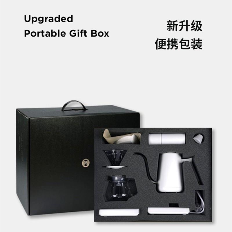 泰摩进阶型家用手冲咖啡礼盒套组 温控手冲壶 栗子C3磨豆机电子秤