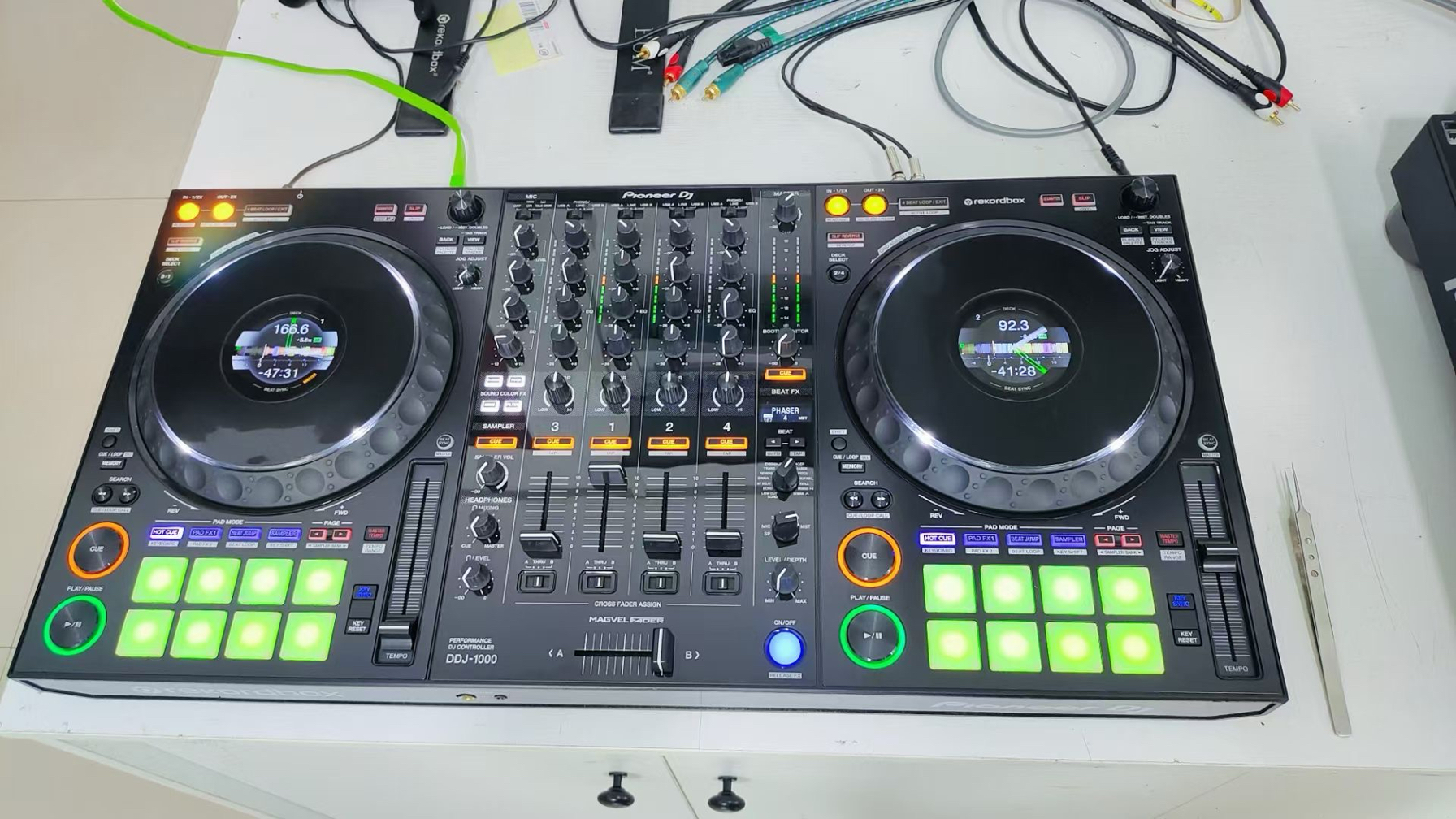 先锋DDJ-1000打碟机DDJ-1000s 控制器内置声卡rekordbox