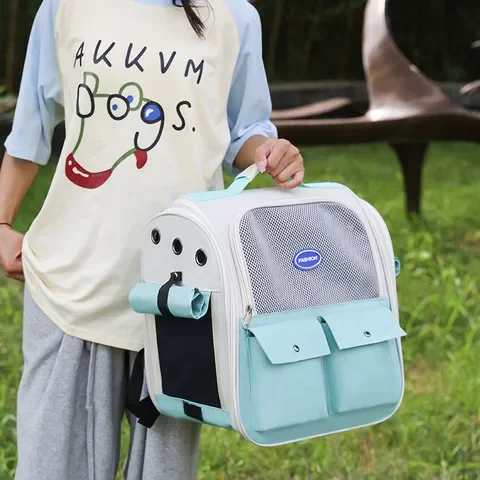 猫背包宠物外出猫包猫咪用品双肩便携包大容量透气书包太空舱猫笼