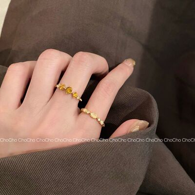 仙莉丝复古高级感日韩风开口戒指